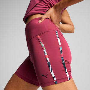 TROPICAL Women's Graphic 5" Short Tights, Port, extralarge